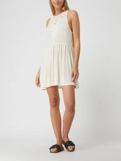 Superdry Kleid Mit Leinen-Anteil - Offwhite