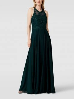 Mascara Midikleid Mit Zierbesatz - Dunkelgrün