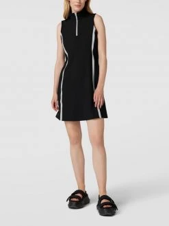 Polo Ralph Lauren Knielanges Kleid Mit Kontraststreifen - Schwarz