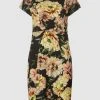 BETTY & CO GREY Kleid Mit Floralem Muster - Schwarz