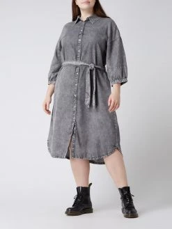 ONLY CARMAKOMA Midikleid Mit Blumenmuster - Mittelgrau