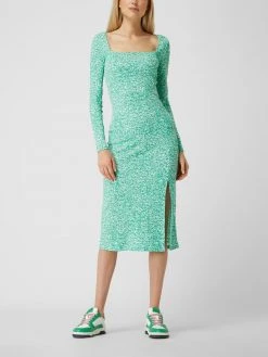 Gina Tricot Midikleid Mit Allover-Muster Modell 'Nora' - Grün