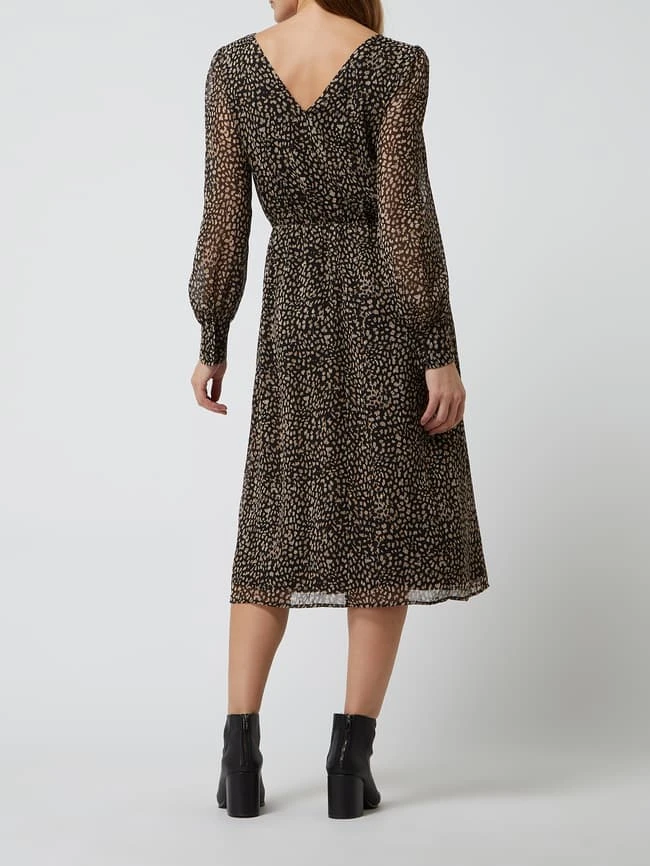 Esprit Collection Midikleid Mit Allover-Muster - Schwarz – Bild 4