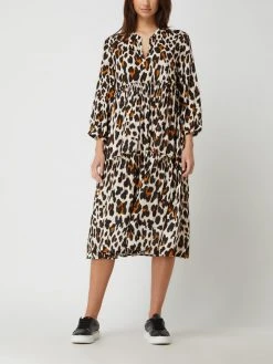 Tonno & Panna Kleid Aus Viskose Modell 'Lala' - Schwarz