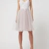 Luxuar Cocktailkleid Aus Spitze Und Tüll - Rosé