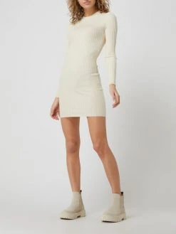 Pieces Strickkleid Mit Rippenstruktur - Offwhite