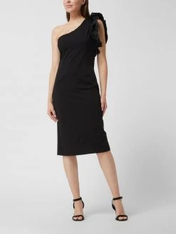 V By Vera Mont One-Shoulder-Cocktailkleid Mit Rüschen - Schwarz