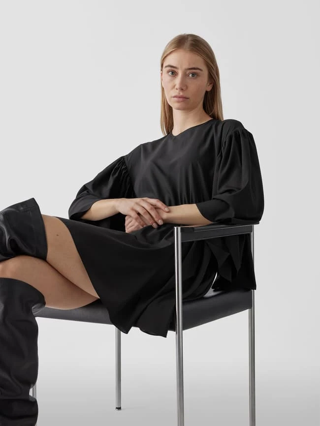 Designers Remix Minikleid Mit Fledermausärmeln - Schwarz – Bild 6