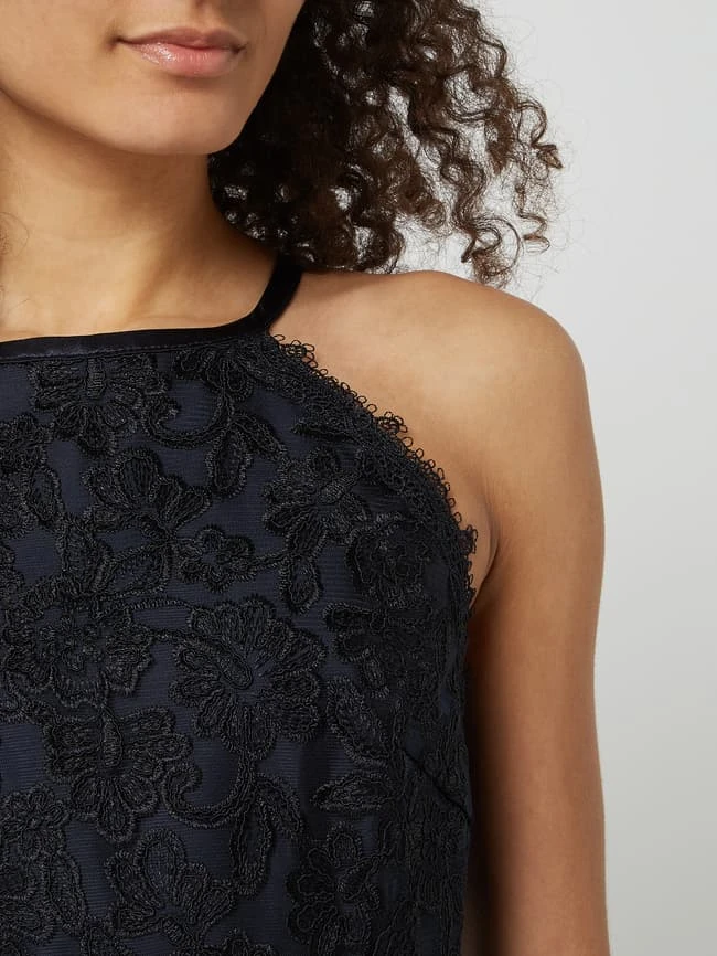 Jake*s Cocktail Cocktailkleid Aus Spitze Und Chiffon - Marineblau Meliert – Bild 3