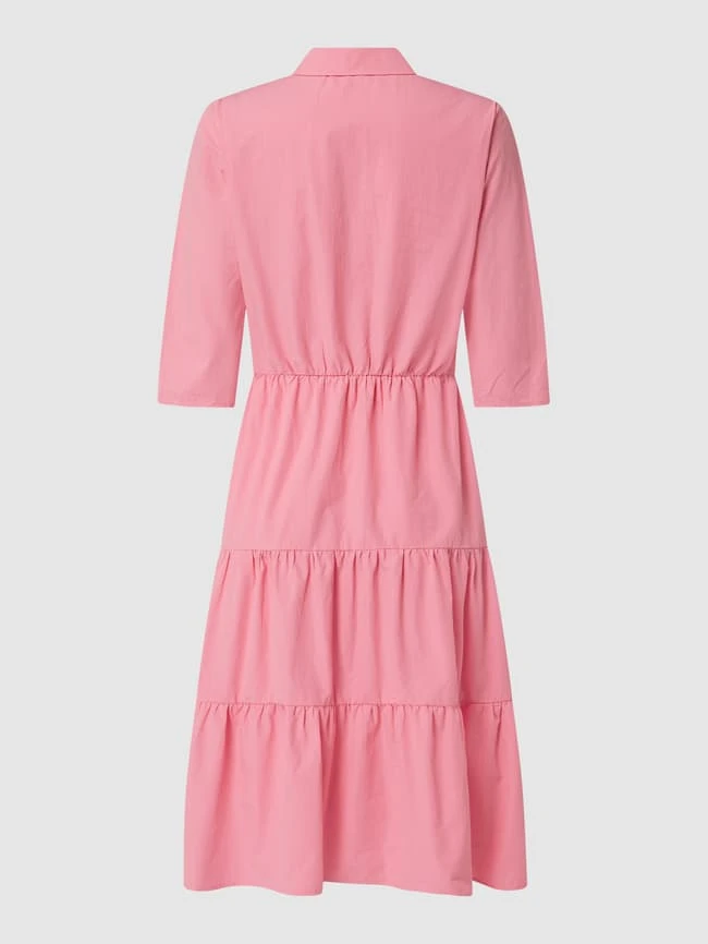 Neo Noir Midikleid Aus Baumwolle Modell 'Jinna' - Pink – Bild 4