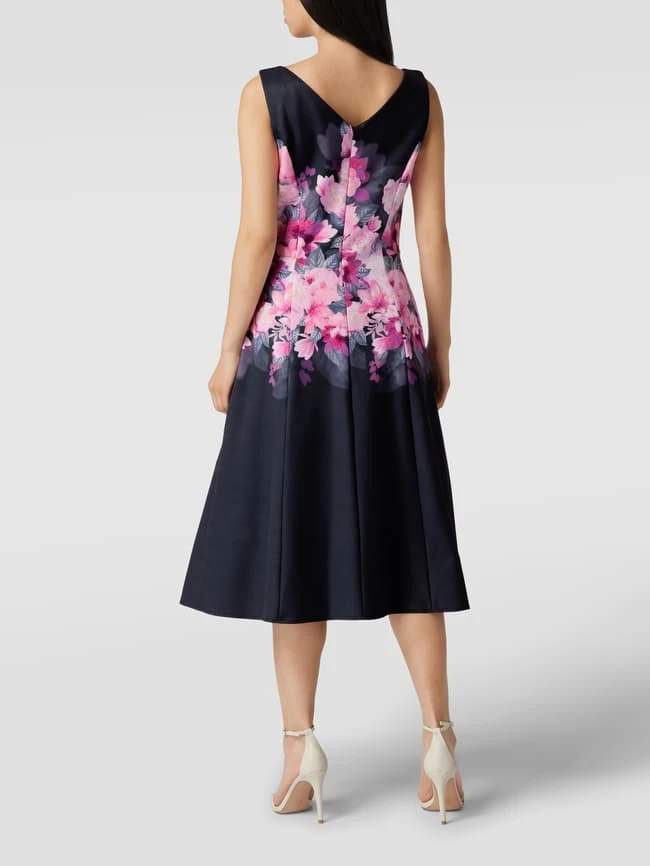 Vera Mont Cocktailkleid Mit Floralem Print - Dunkelblau – Bild 5