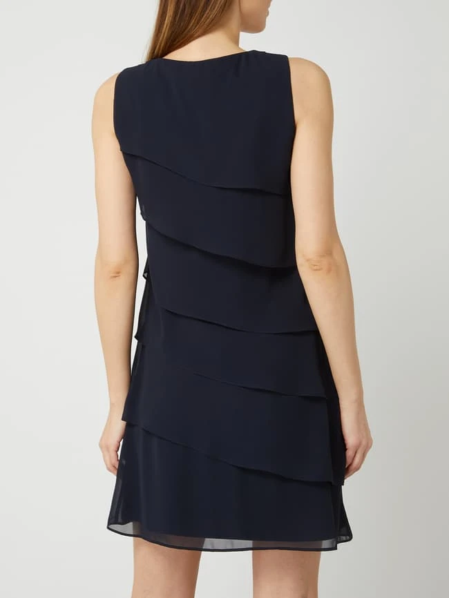 Christian Berg Cocktail Cocktailkleid Im Stufen-Look - Marineblau Meliert – Bild 5