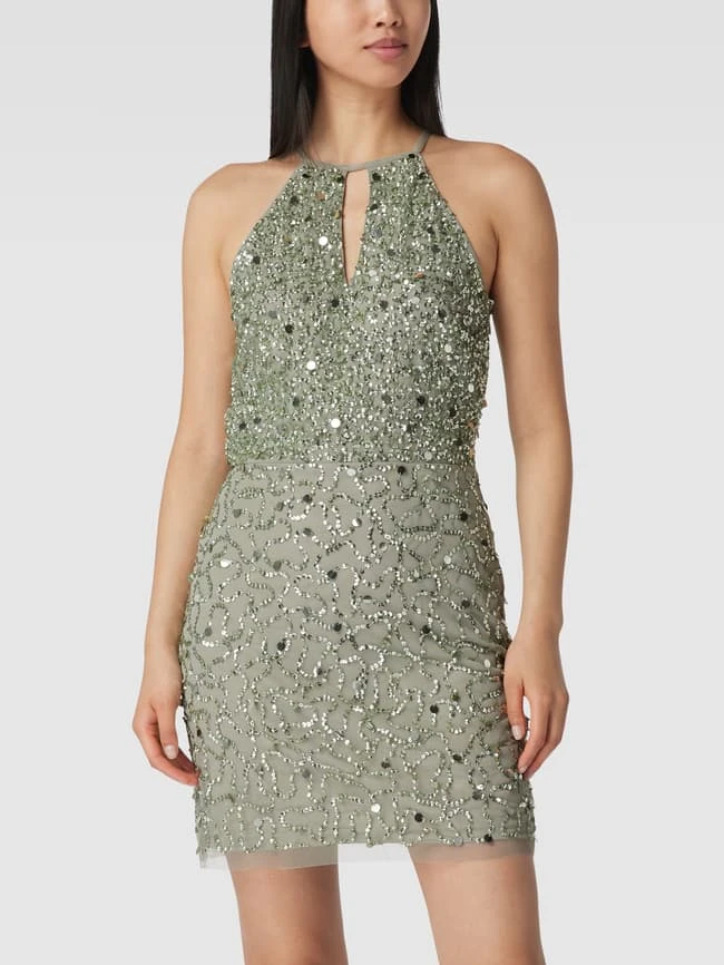 LACE & BEADS Cocktailkleid Mit Pailletten - Mint – Bild 4