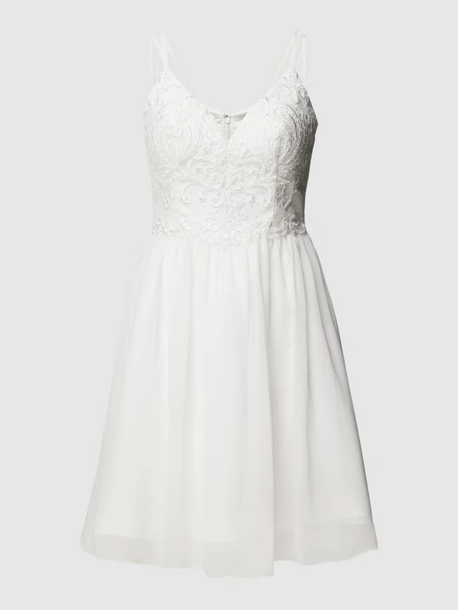 Laona Cocktailkleid In Minilänge Mit Floraler Stickerei - Offwhite – Bild 2
