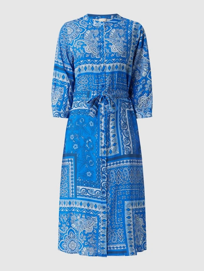 Milano Italy Blusenkleid Mit Paisley-Muster - Bleu – Bild 2