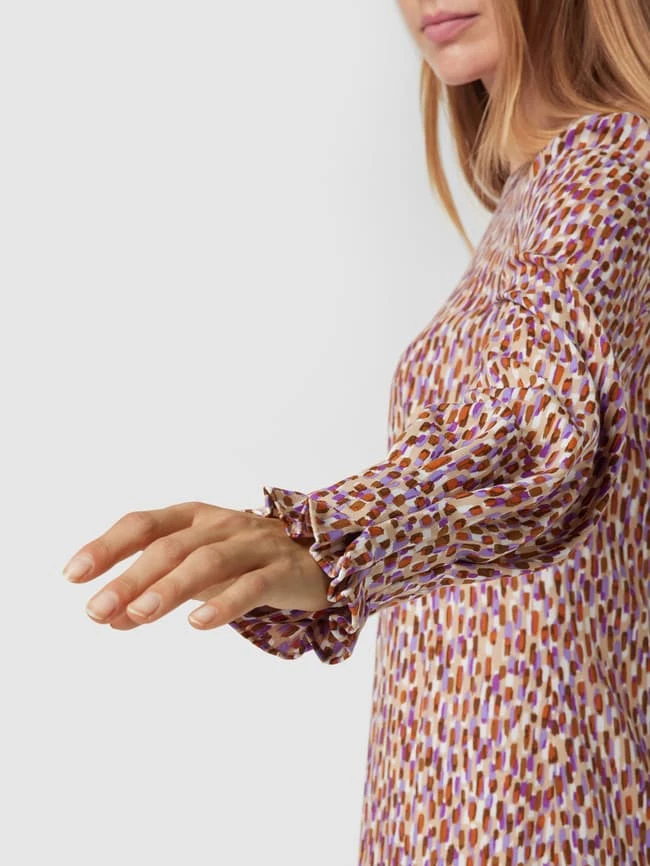 BOSS Casualwear Knielanges Kleid Mit Allover-Muster - Beige – Bild 3