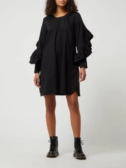 JUST FEMALE Kleid Mit Volants Modell 'Elly' - Schwarz