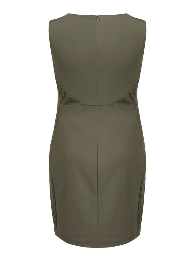 Kaffe Kleid Mit Stretch-Anteil Modell 'Sara' - Dunkelgrün – Bild 3