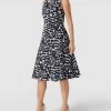 Vera Mont Minikleid Mit Allover-Muster - Marineblau