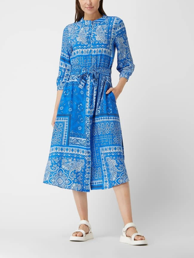 Milano Italy Blusenkleid Mit Paisley-Muster - Bleu