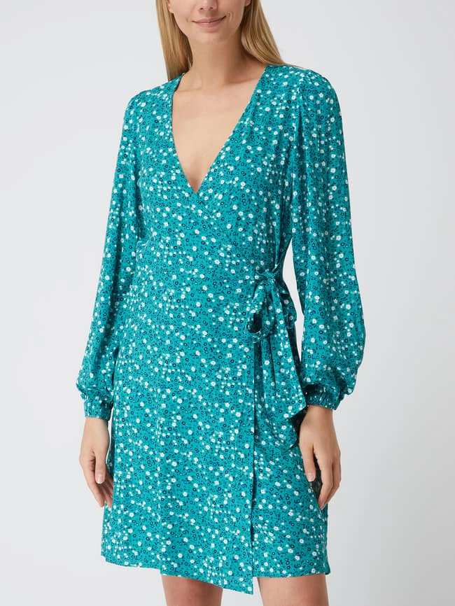 Moves Wickelkleid Aus Viskose - Grün – Bild 4