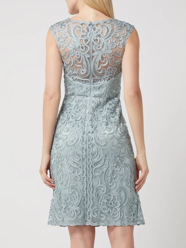 Luxuar Cocktailkleid Mit Zierborten - Mint – Bild 5