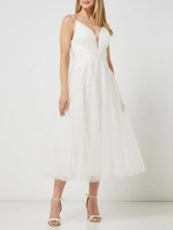 Mascara Cocktailkleid Mit Drapierungen - Offwhite