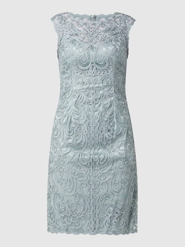 Luxuar Cocktailkleid Mit Zierborten - Mint – Bild 2