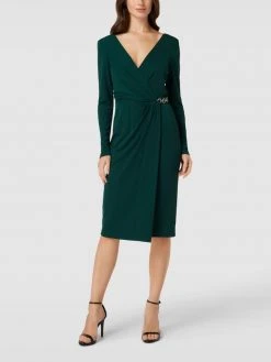 Lauren Ralph Lauren Cocktailkleid In Wickel-Optik Modell 'KINA' - Grün