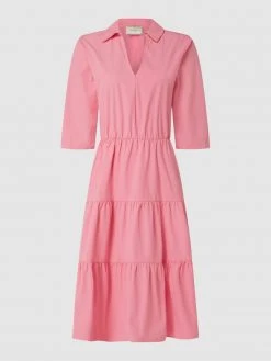 Neo Noir Midikleid Aus Baumwolle Modell 'Jinna' - Pink