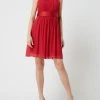 Jake*s Cocktail Cocktailkleid Aus Chiffon Mit Gelegten Falten - Rot Meliert
