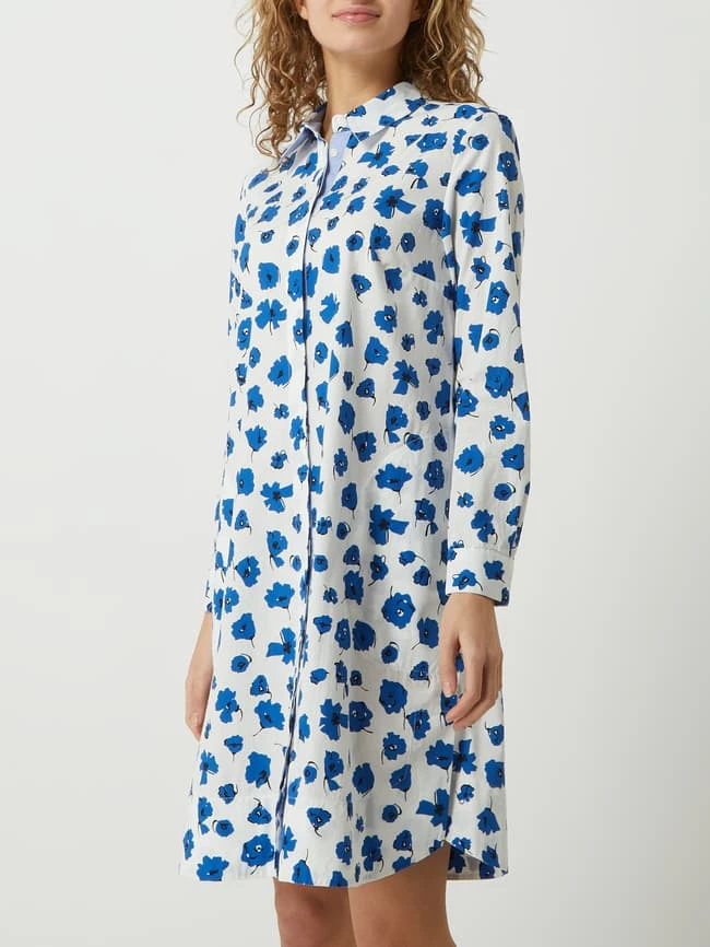 Milano Italy Blusenkleid Mit Floralem Muster - Weiß – Bild 4