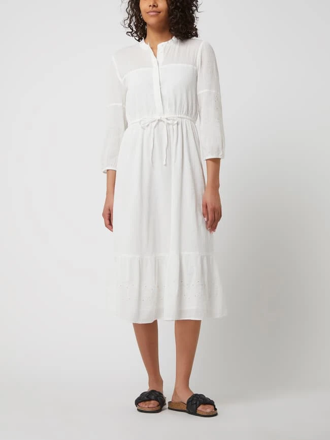 Esprit Midikleid Mit Spitze - Offwhite