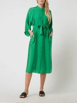 Gestuz Blusenkleid Aus Satin Modell 'Luella' - Grün