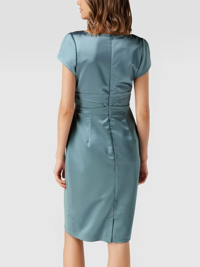Swing Cocktailkleid Mit V-Ausschnitt - Bleu – Bild 5