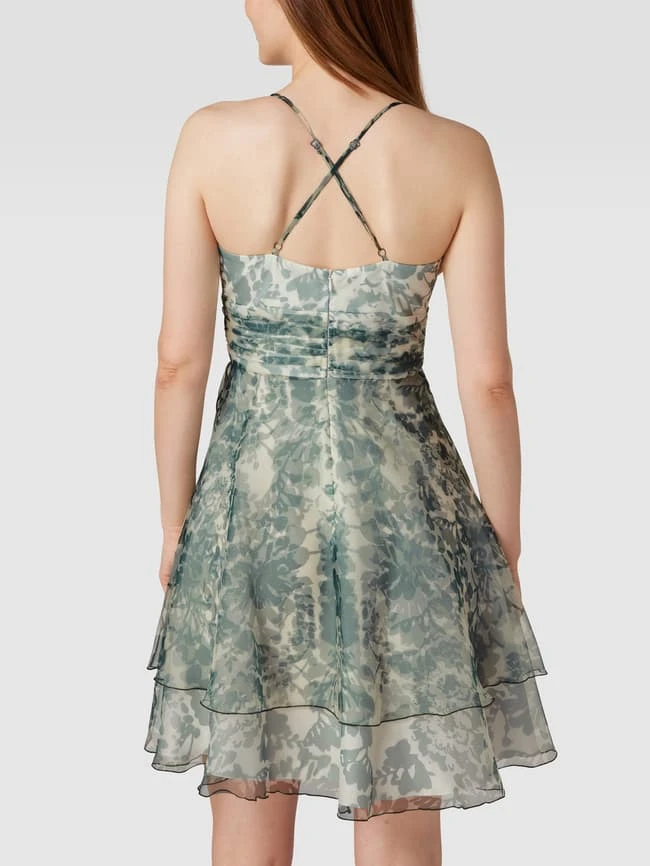V.M. Cocktailkleid Mit Floralem Muster - Hellgrün – Bild 5