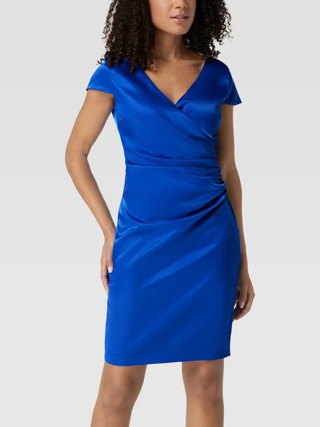 Paradi Cocktailkleid In Wickel-Optik - Royalblau – Bild 4