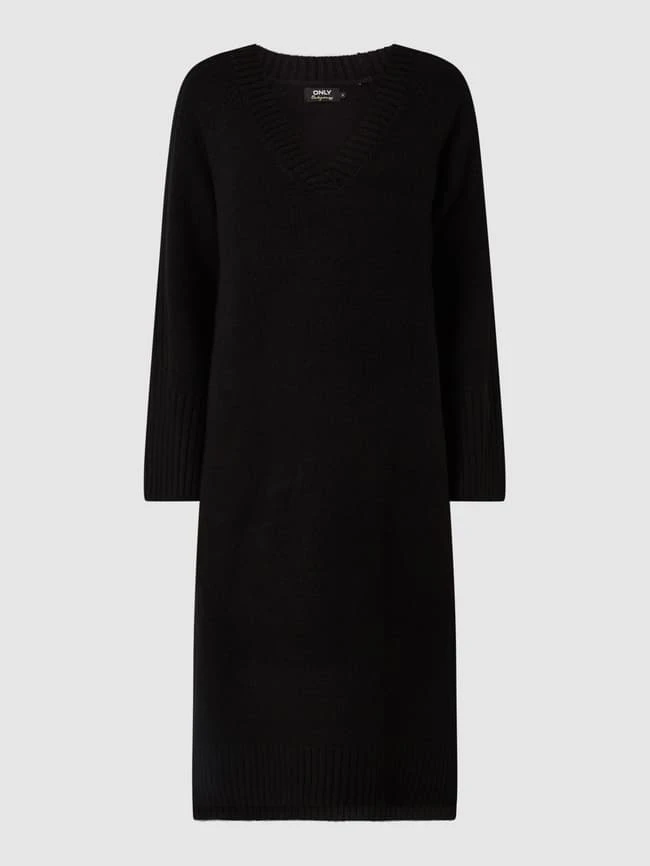 Only Strickkleid Mit Woll-Anteil Modell 'Macadamia' - Schwarz – Bild 2