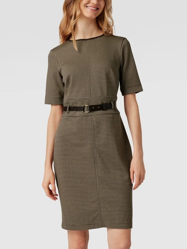 Lauren Ralph Lauren Knielanges Kleid Mit Hahnentritt-Muster - Camel – Bild 4