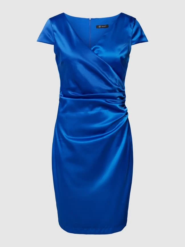 Paradi Cocktailkleid In Wickel-Optik - Royalblau – Bild 2