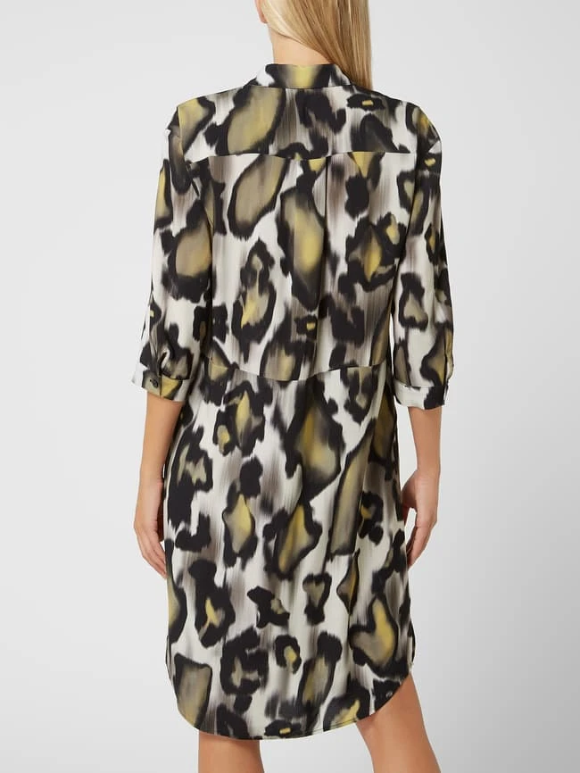 Betty Barclay Blusenkleid Aus Viskose - Khaki – Bild 5