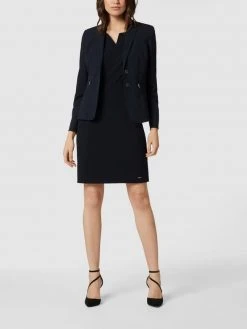 Taifun Etuikleid Mit V-Ausschnitt - Marineblau