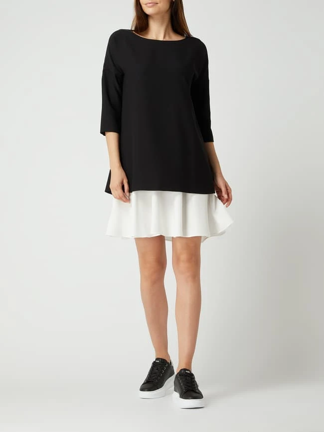 Pennyblack Kleid Im 2-in-1-Look Modell 'Brunico' - Schwarz