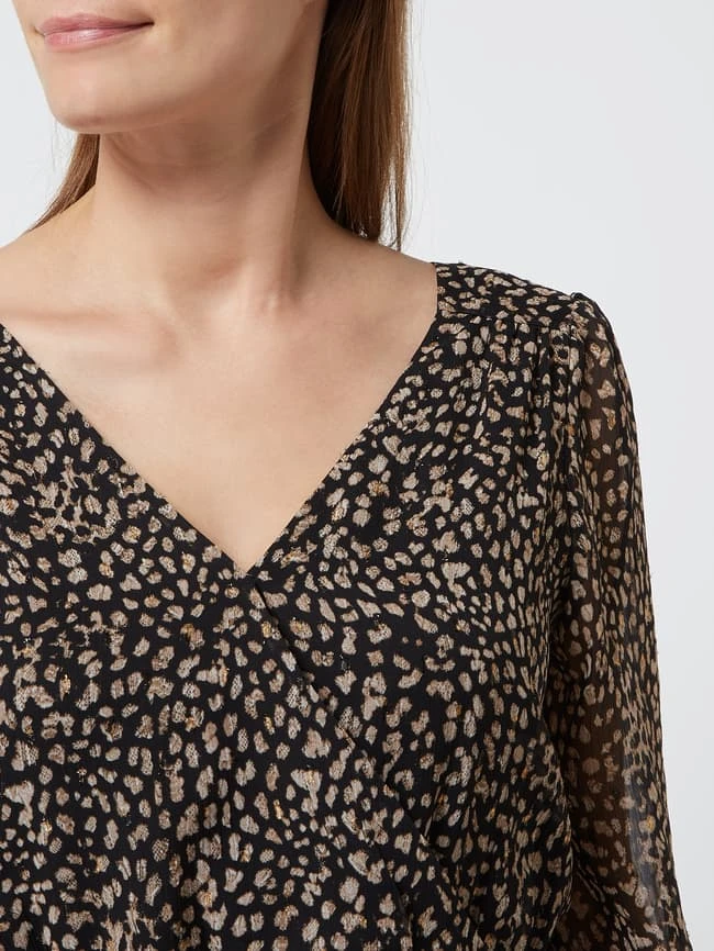 Esprit Collection Midikleid Mit Allover-Muster - Schwarz – Bild 3