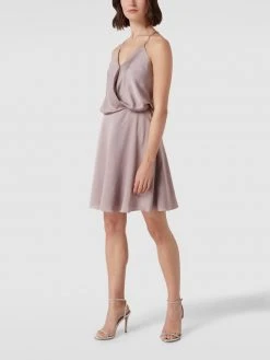Unique Cocktailkleid In Wickel-Optik - Mauve
