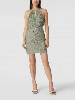 LACE & BEADS Cocktailkleid Mit Pailletten - Mint